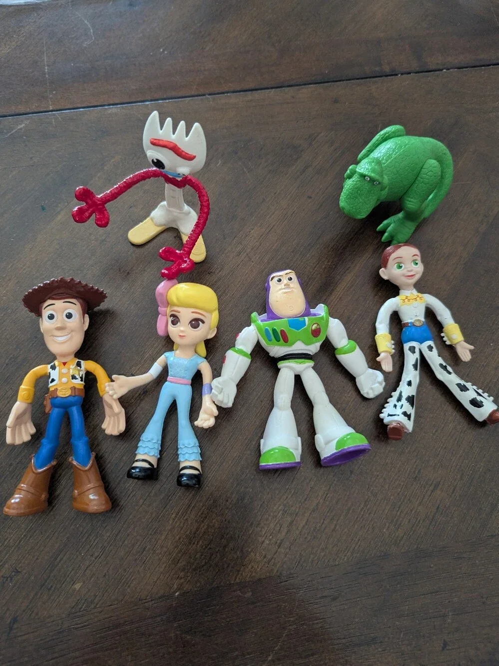 Disney Toy Story 4 Flextreme Figures Lot of 6 - Woody Buzz Rex
